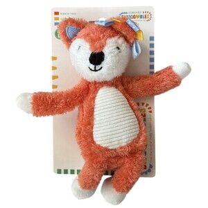 Snuggables Fox Sensory Plush Animal Crinkle Textures Infant Special Needs Toy